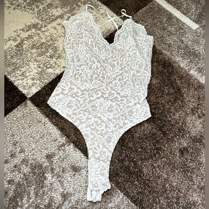 Windsor Lace Bodysuit; size XS